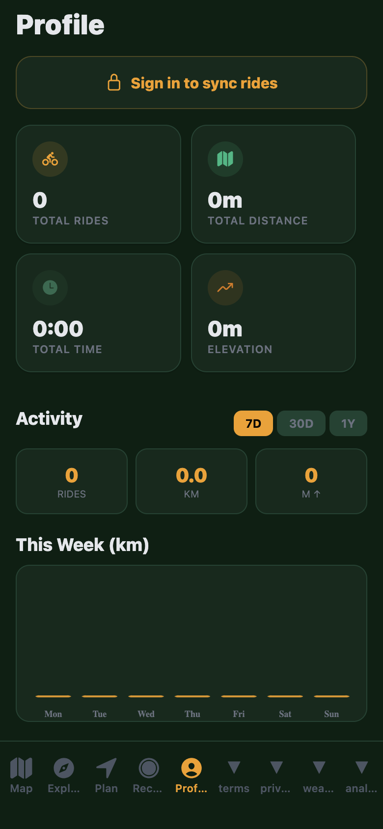 TrailNav social features with challenges and leaderboards